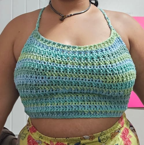 Customer photo review of Valerie Top Crochet Pattern