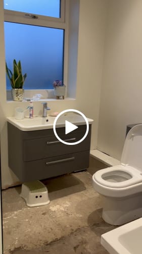 Customer video review of Hudson Reed Solar Wall Hung 800mm Cabinet & Ceramic Basin - Cool Grey