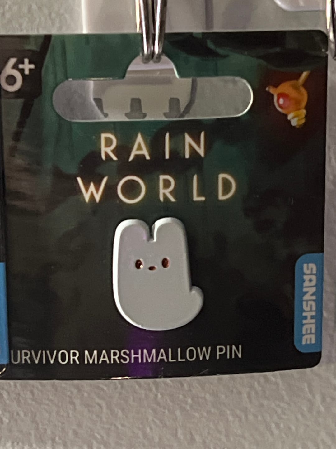 Customer photo review of Rain World - Survivor Marshmallow Mini Pin