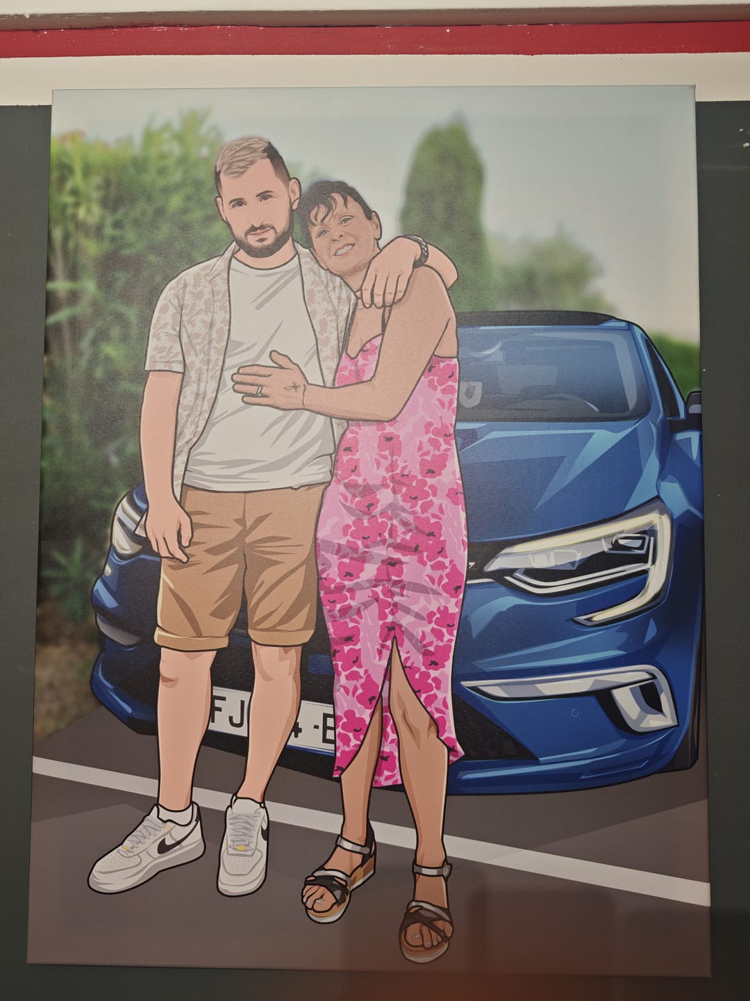 Customer photo review of Portrait Pop-Art (Sur Toile)
