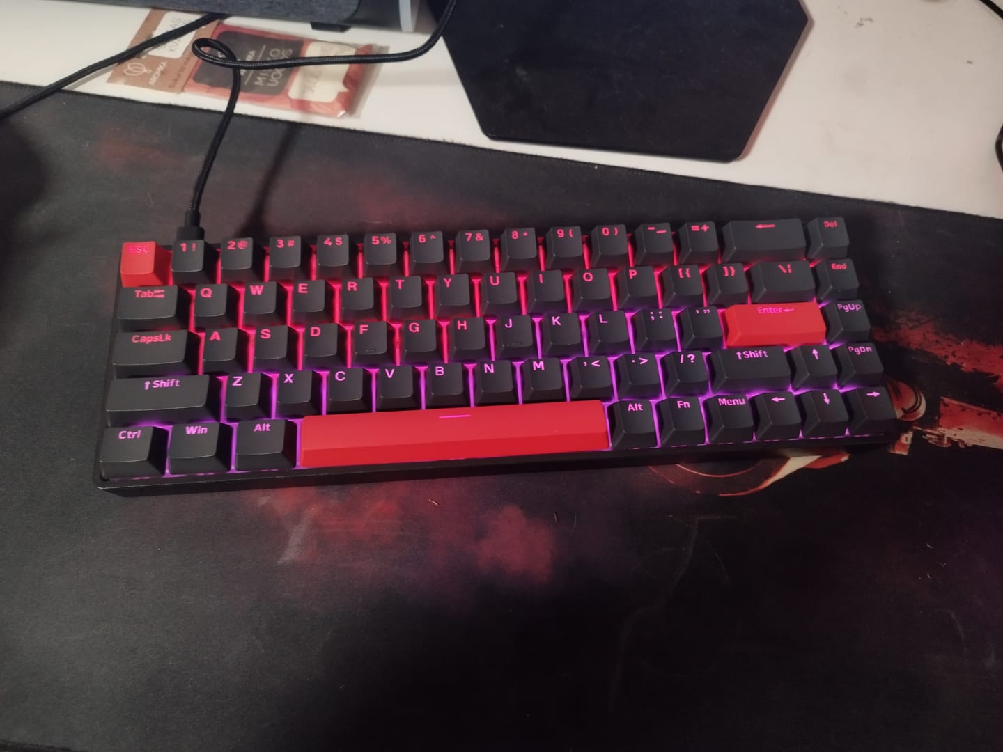 Customer photo review of DrunkDeer G65 Wired Actuation Distance Adjustable Magnetic Switch Gaming Keyboard
