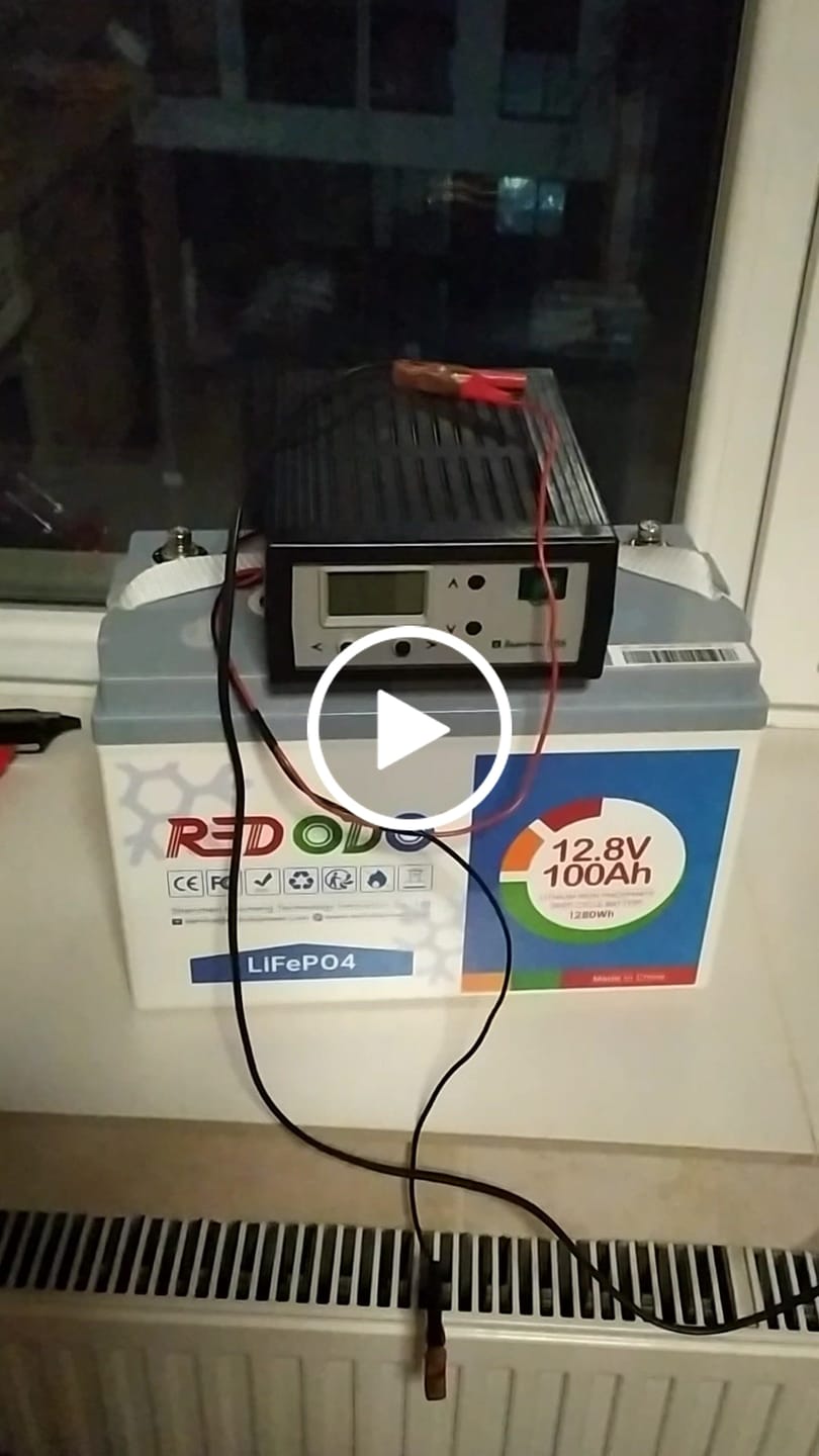Customer video review of 【Україна】0% ПДВ - Redodo 12V 100Аh LOW-TEMP LiFePO4 акумулятор глибокого циклу BMS 100A