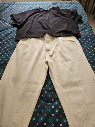 Maria Do Socorro C. review of Calça Jeans Slouchy Cacau Marrom Claro image 1 out of 1