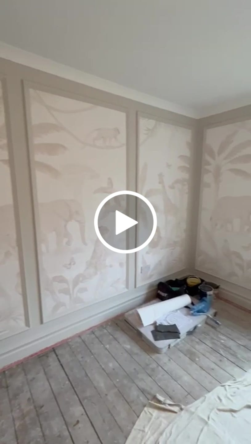 Customer video review of African Safari Wallpaper Mural | Neutral