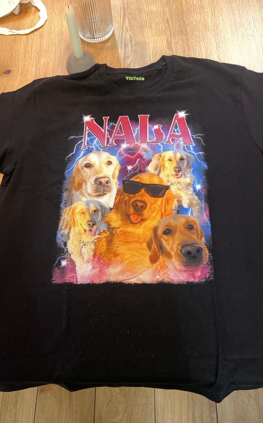 Customer photo review of BOOTLEG T-SHIRT GIORGIA TEMPLATE