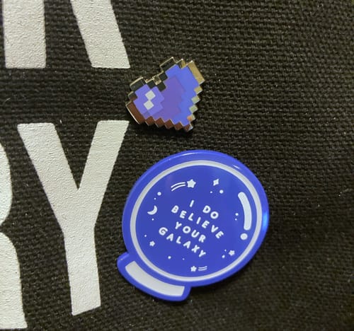 Customer photo review of The Astronaut Pins