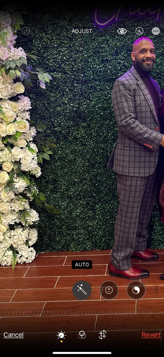 Customer photo review of Grey Red Windowpane Tweed 3 Piece Suit