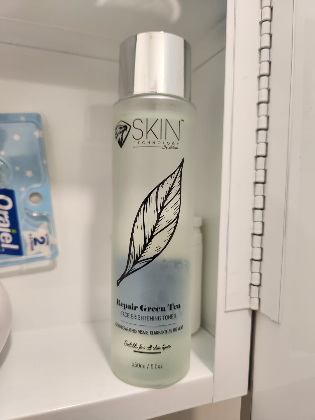 Customer photo review of Advanced Brightening Green Tea Toner 60 ML