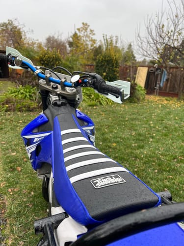Customer photo review of Custom Seat Cover: 2007 Yamaha WR450F
