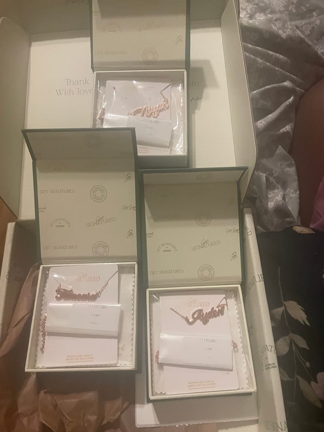 Customer photo review of Personalized Name Necklace