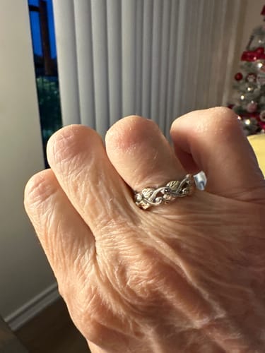 Customer photo review of Woven Vines - Sterling Silver Black Hills Gold Ring