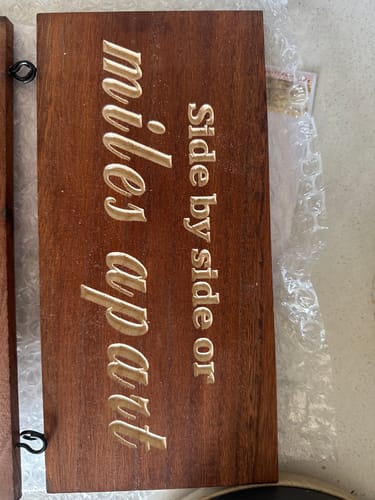 Customer photo review of Personalized Grandkids Hanging Sign (Engraved) Family Keepsake