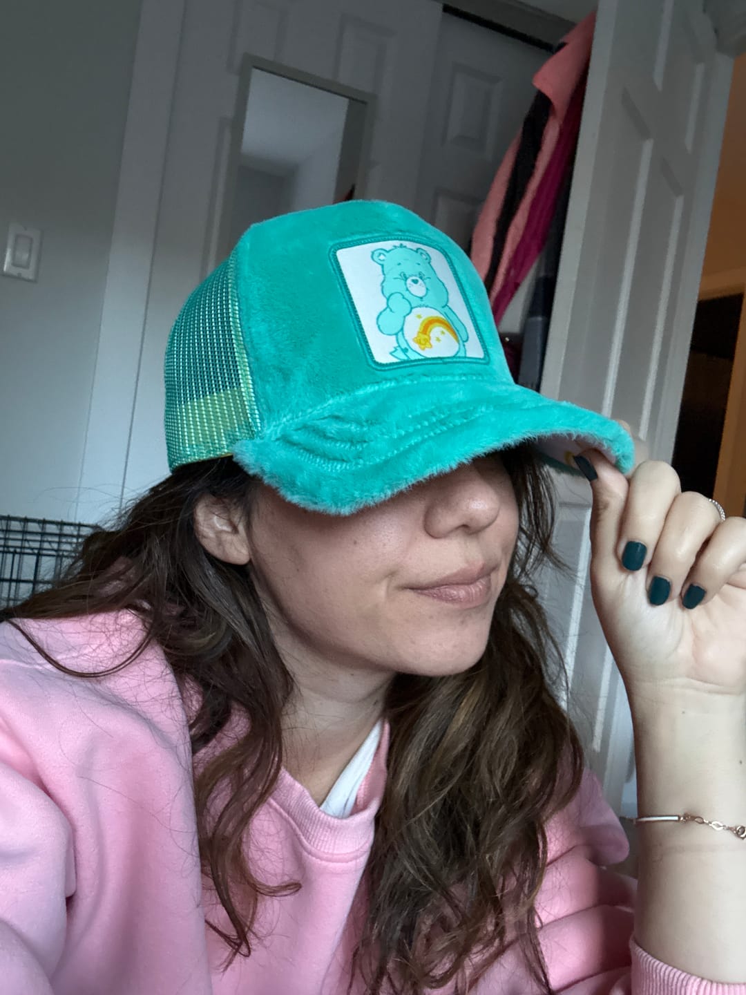 Customer photo review of OVERLORD X Care Bears:  Wish Bear Trucker Cap