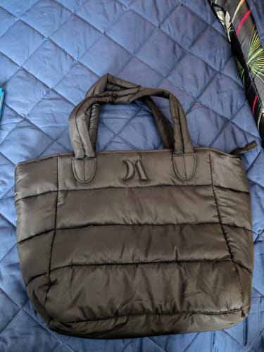 Customer photo review of Puffer Tote Bag
