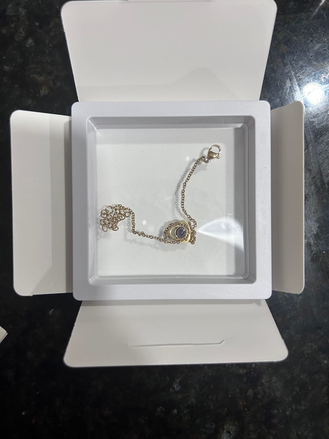 Customer photo review of Personalized Heart Photo Bracelet