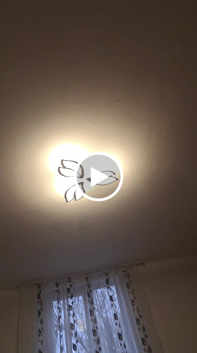 Customer video review of Lustra LED Mini ANEMONE Echivalent 300W Telecomanda