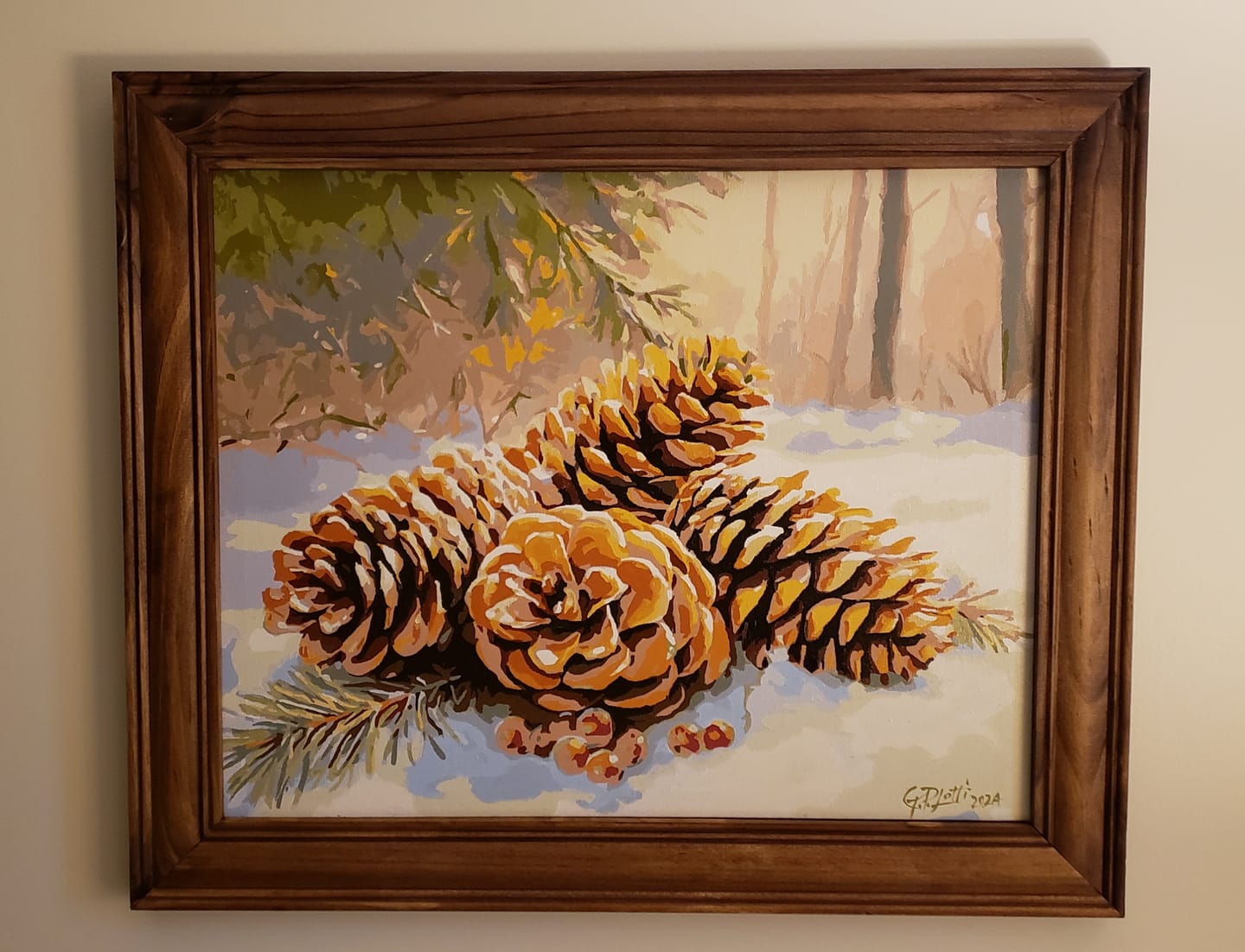 Customer photo review of Winter Pinecones