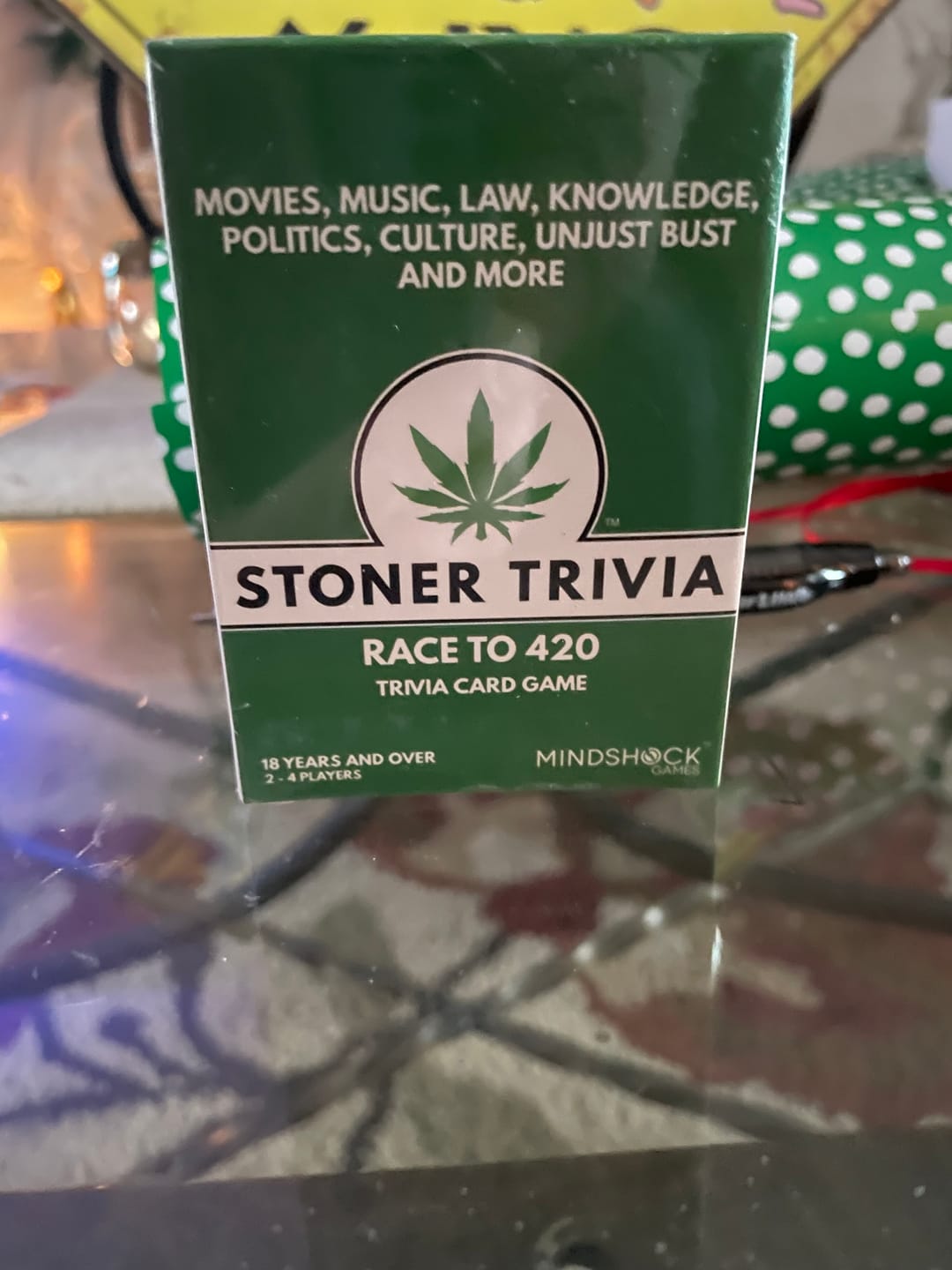Customer photo review of Stoner Trivia Race to 420 Card Game