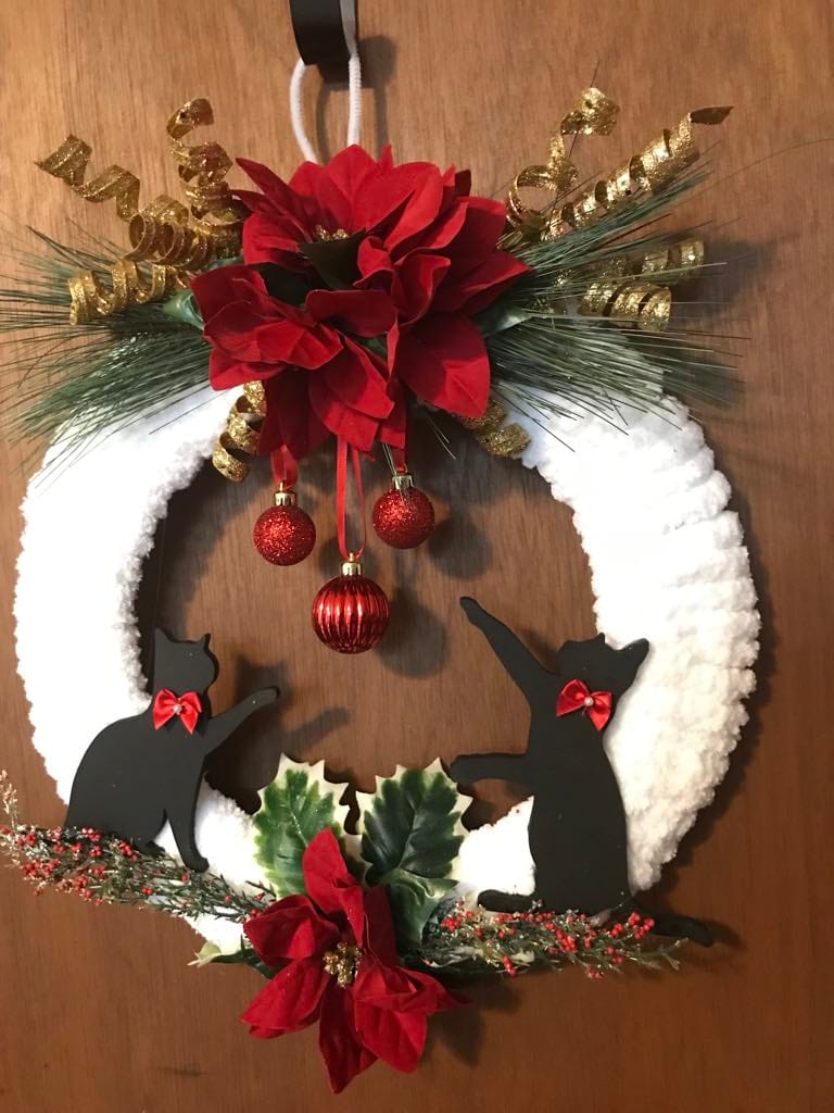 Customer photo review of Unfinished Wood Playing Cat Shape - Craft - up to 36"