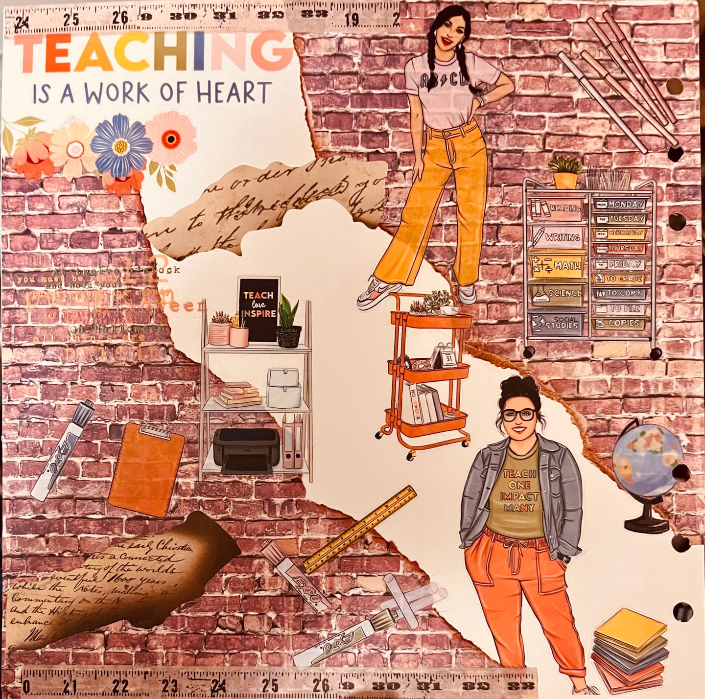 Customer photo review of Teacher Vol.2 Pre-cut PET Tape