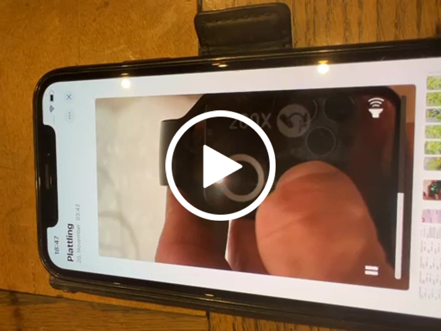 Customer video review of Mikroskop für Smartphone (original)