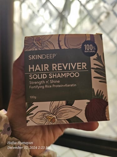 Hafsa H. review of HAIR REVIVER - Rice Protein Solid Shampoo image 1 out of 1
