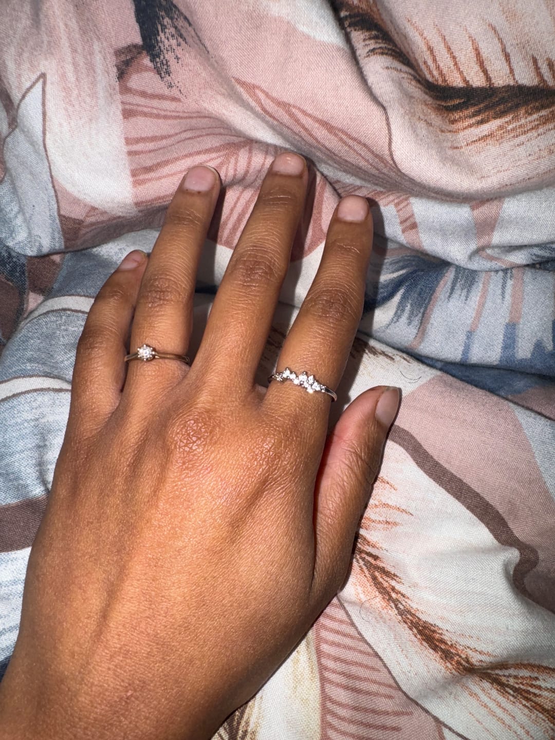 Customer photo review of Crystal Jewel Ring in Silver