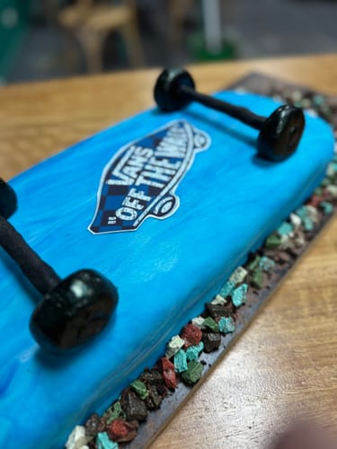 Customer photo review of A5 Rectangle Custom Edible Icing Image