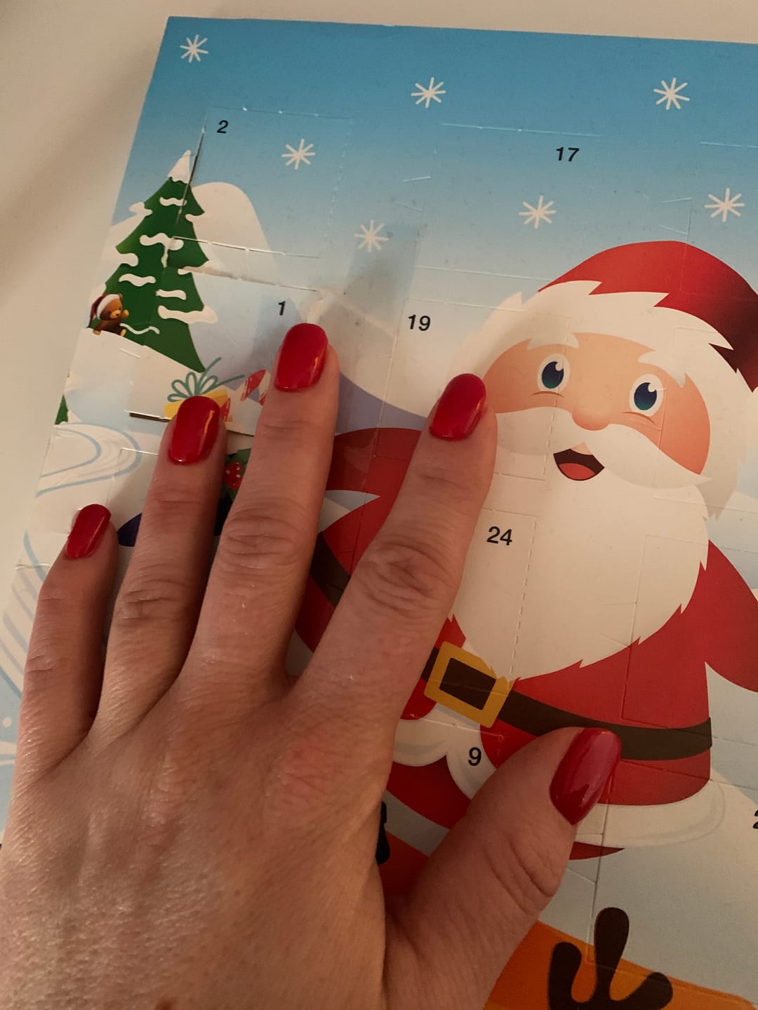 Customer photo review of Christmas Red Dipping Powder