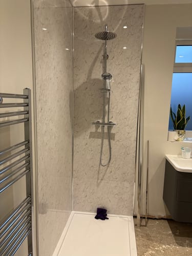 Customer photo review of SDG Bathroom Shower Panels - 2400 x 1000 x 10mm