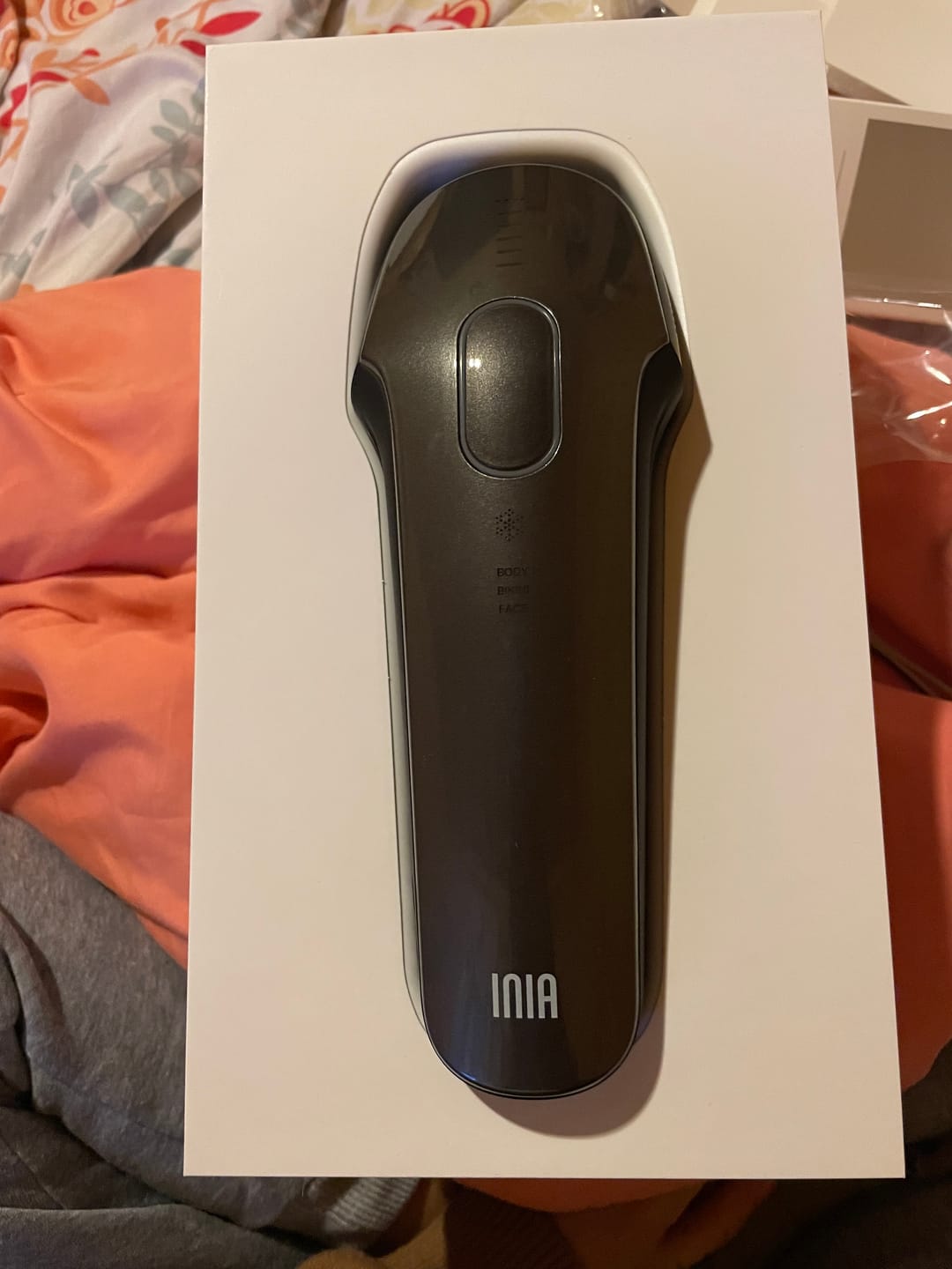 Customer photo review of INIA HAUTE Pro IPL Hair Removal Device