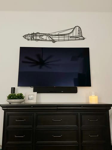 Customer photo review of B-17 Metal Aircraft Wall Art - NCP0030