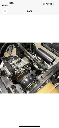 Customer photo review of 84-96 Club Car Adjustable GX390/Clone Motor Mount