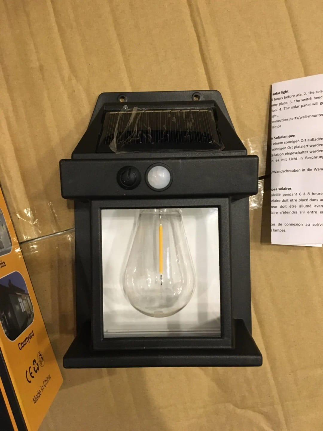 Customer photo review of EcoBright™ | Lámpara Solar de Pared | Pack 2 Unidades