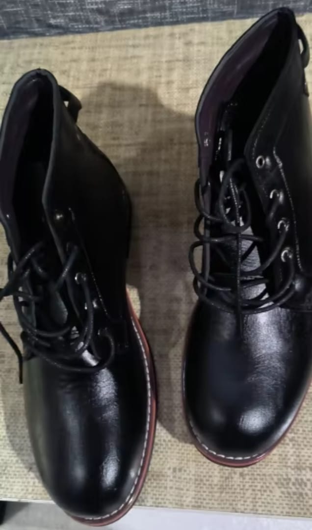 Customer photo review of Orthopädische Leder Herrenstiefel - Atlas