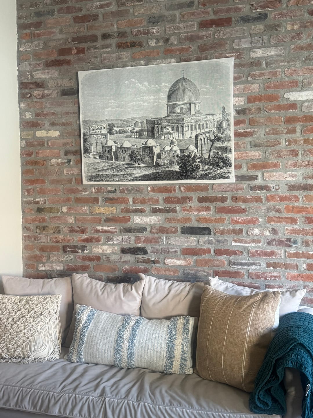 Customer photo review of Canvas Printing Islamic Wall Art Masjid Al Aqsa - The Dome of the Rock