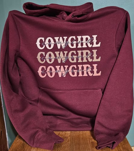 Customer photo review of COWGIRL COWGIRL DTF Transfer