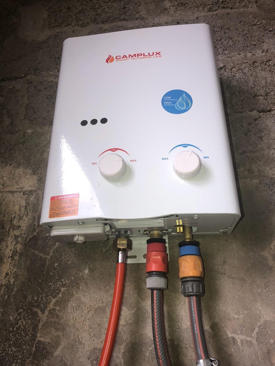 Customer photo review of Camplux AY132P43 Gasdurchlauferhitzer mit Tragbarer Griff