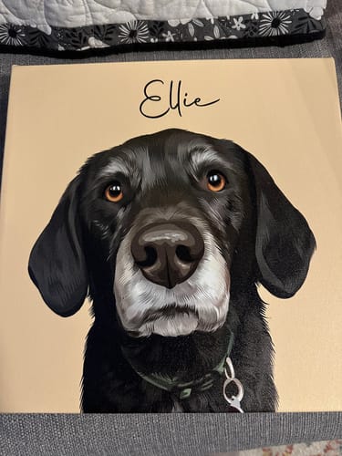 Customer photo review of Pet Art Canvas Wrap