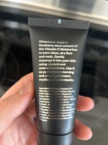 Customer photo review of Hydrating Vitamin C Moisturizer "Well Oiled Machine"