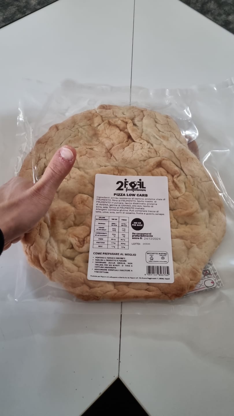 Customer photo review of Base pizza low-carb 200g