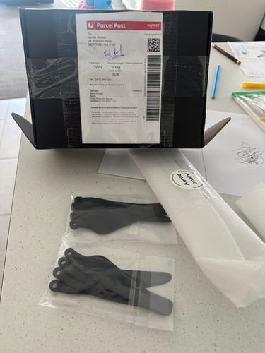 Customer photo review of Spare Propellers Set of 4