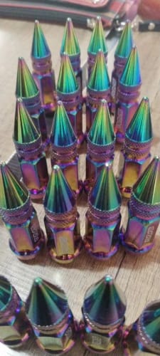 Customer photo review of JDM Steel Spiked Racing Wheel Lug Nut Set 80mm