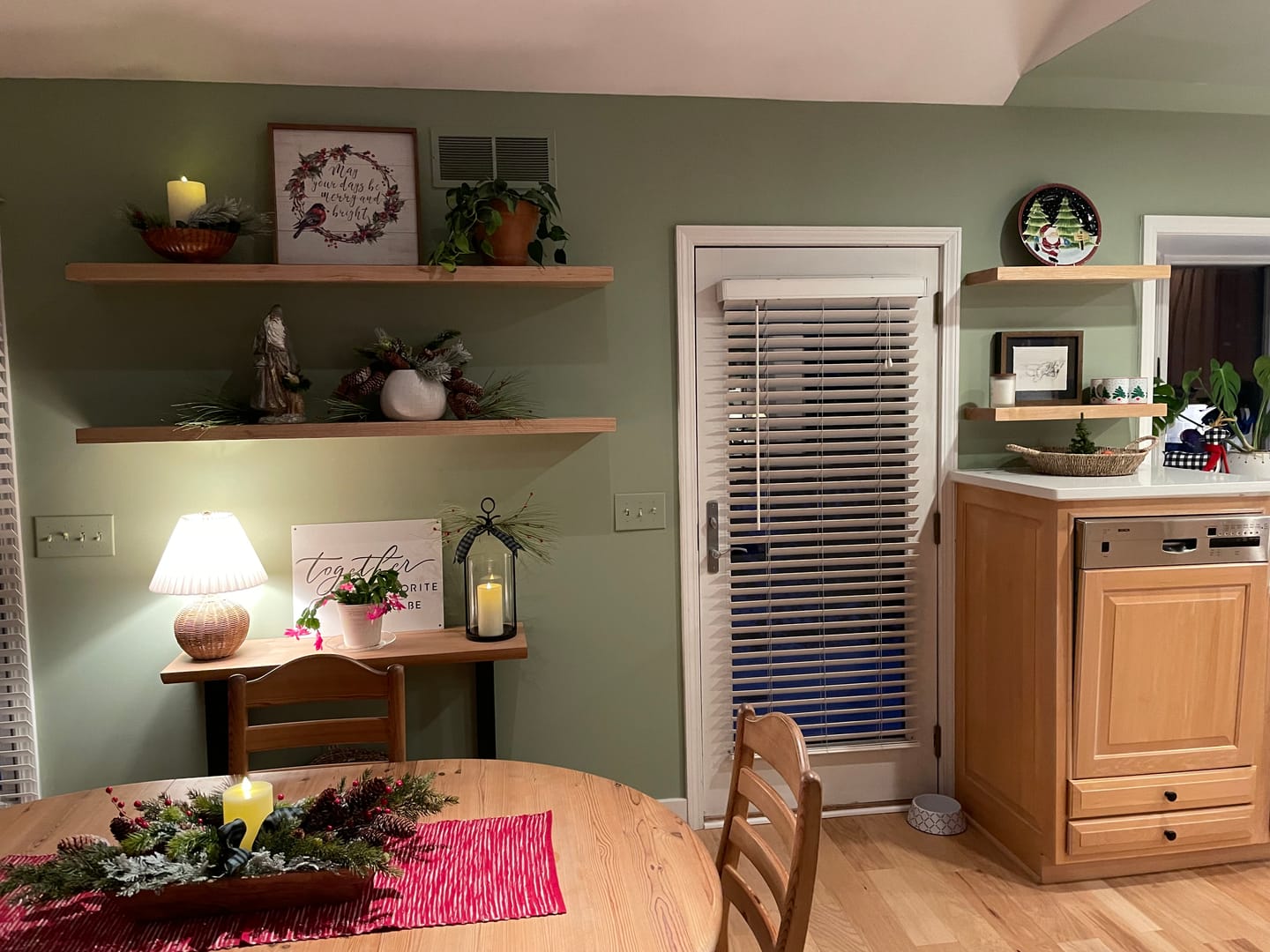 Customer photo review of Ash Floating Shelves