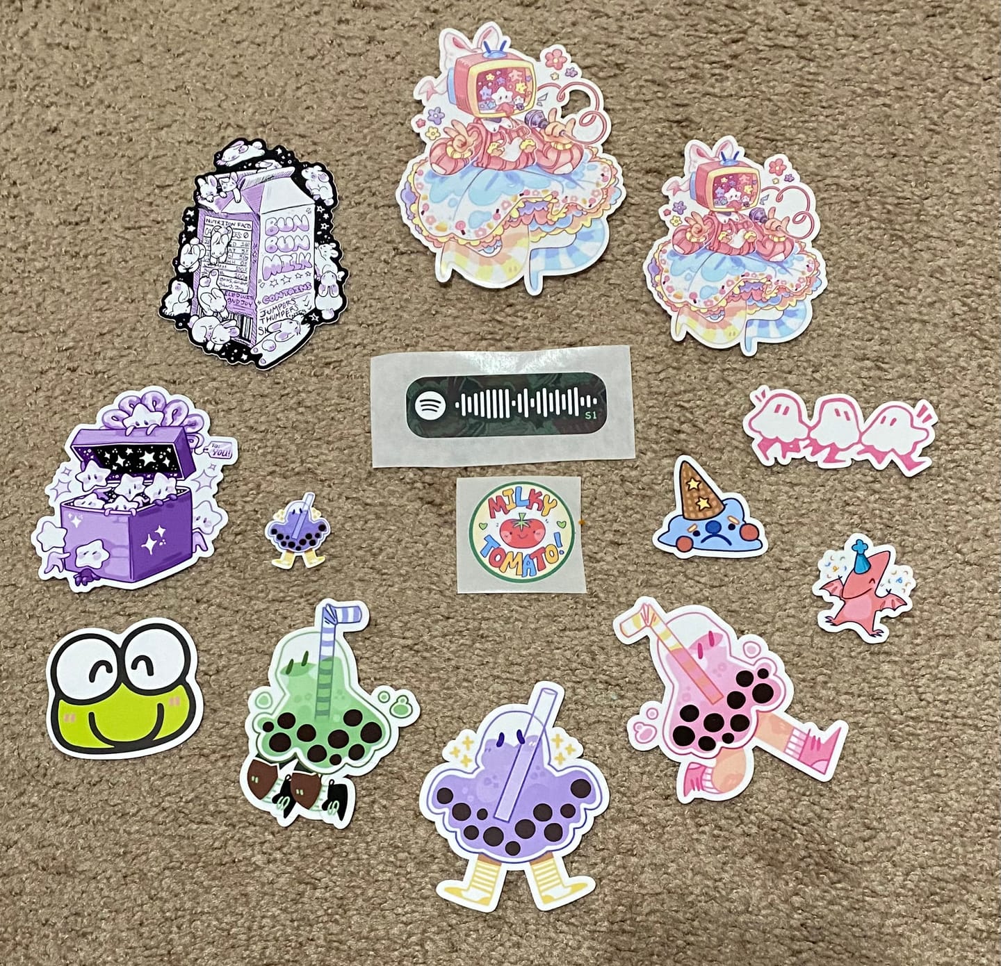 Customer photo review of Cute Stamp Stickers