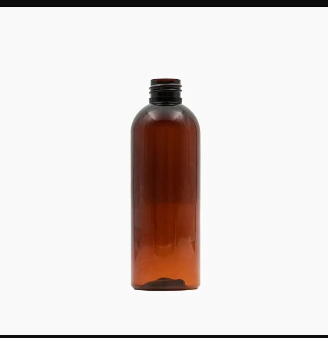 Customer photo review of 100 ml PET Boston Tall Bottle (20 mm neck) - No Closure - Amber