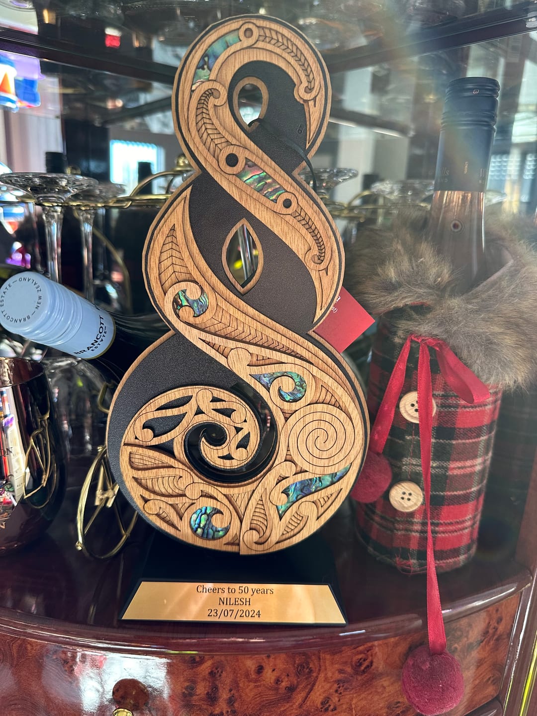 Customer photo review of Maori Friendship or Love Twist Trophy Ornament