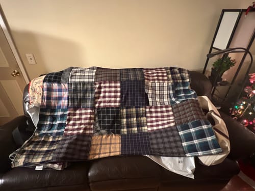 Customer photo review of Classic T-Shirt Blanket