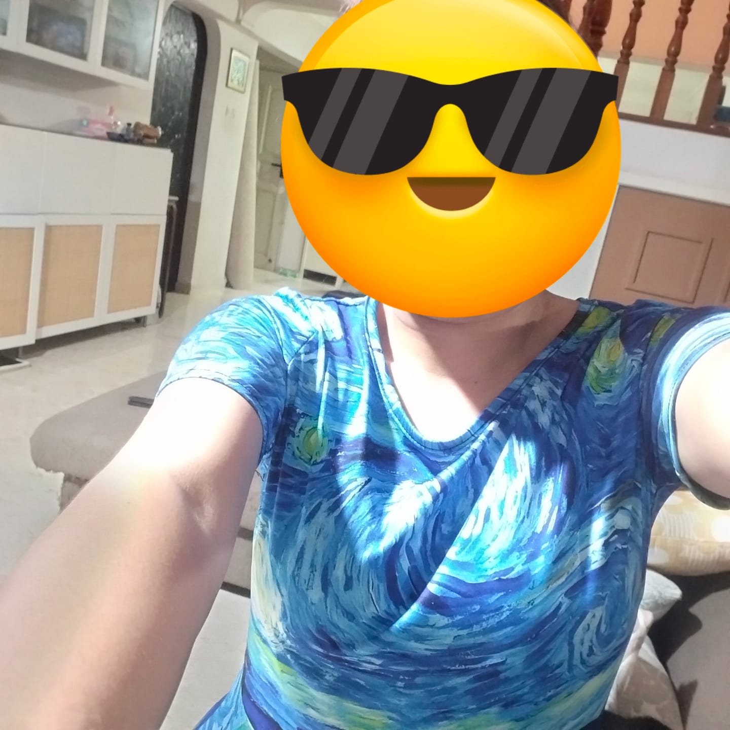 Customer photo review of Van Gogh The Starry Night Print Dress