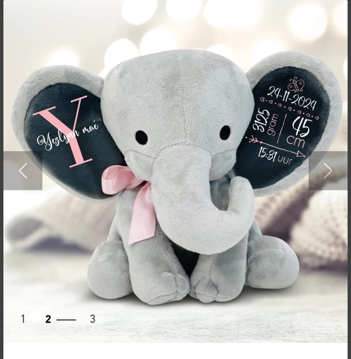 Customer photo review of Knuffelolifant - Baby-Knuffel
